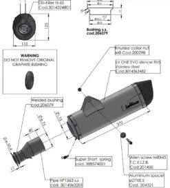 LEOVINCE SILENCIOSO LV ONE EVO KTM 690 SMC R/ENDURO E5 INOX S14363E