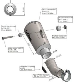 LEOVINCE SILENCIOSO LV-10 SIC58 SQUADRA CORSE HONDA CB1000R 18/20 S15222C58