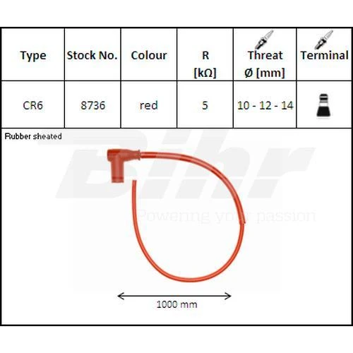 Cable NGK CR6 1 Cable NGK CR6