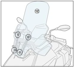 GIVI KIT ANCLAJES PANTALLA BMW.CE.04 22 D5142KIT