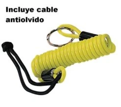 OXFORD CANDADO DISCO XD6 + CABLE RECORDATORIO LK207 -Factory Bike Tianda 148089