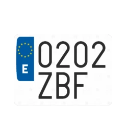 Placa De Matricula Para Moto De Enduro