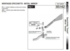 Rizoma Espejo TOMOK Izquierdo Negro (BS160B) -Factory Bike Tianda 31780