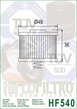Filtro De Aceite Hiflofiltro HF540